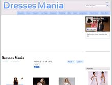 Tablet Screenshot of dressesmania.com